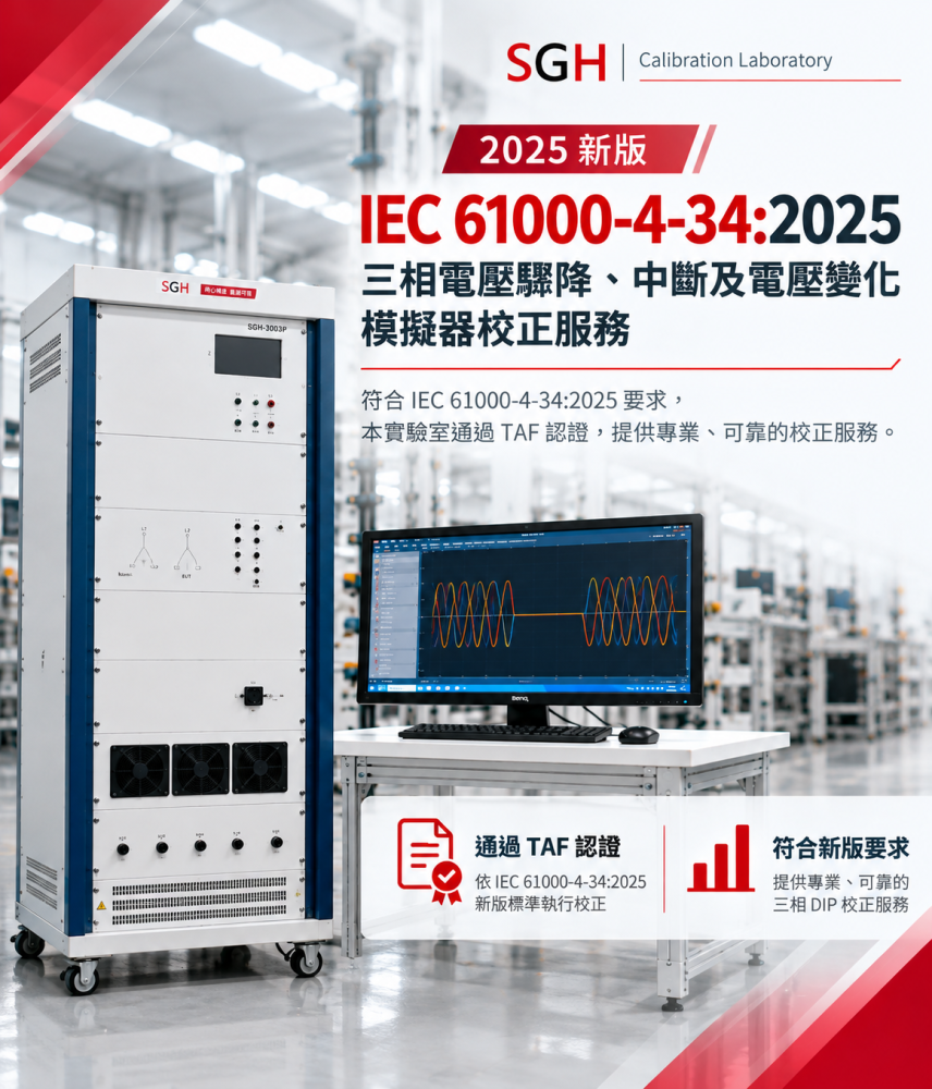IEC 61000-4-34:2025 校正